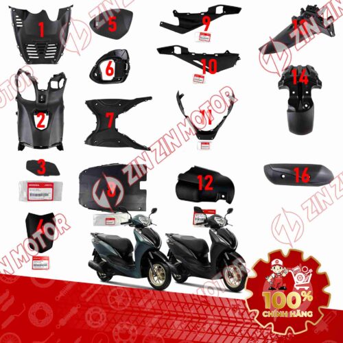 Alternative view of DÀN ÁO NHỰA NHÁM LEAD 2025 2026 (LEAD 125 4VAL) CHÍNH HÃNG