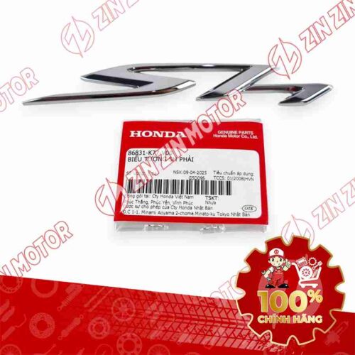 Alternative view of TEM CHỮ NỔI XE SH 125/150i PHẢI BẠC CROME 86831K77V00 CHÍNH HÃNG