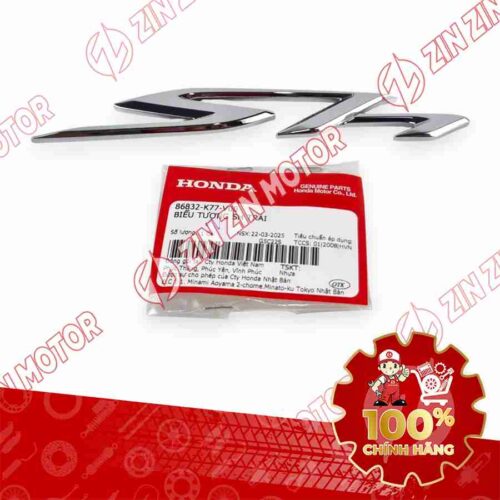 Alternative view of TEM CHỮ NỔI XE SH 125/150i TRÁI BẠC CROME 86832K77V00 CHÍNH HÃNG