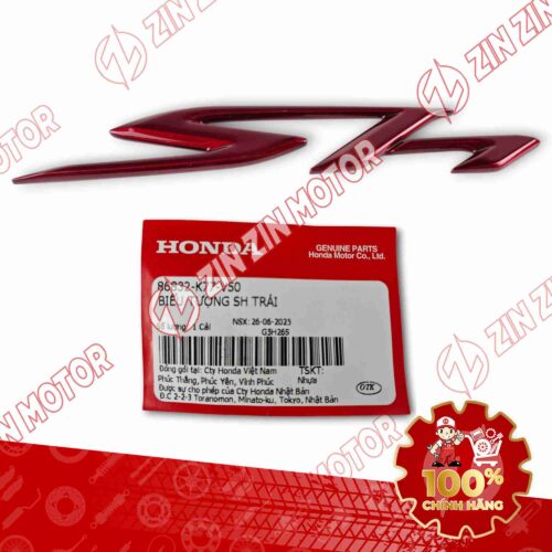 Alternative view of TEM CHỮ NỔI XE SH 125/150i TRÁI ĐỎ 86832K77V50 CHÍNH HÃNG