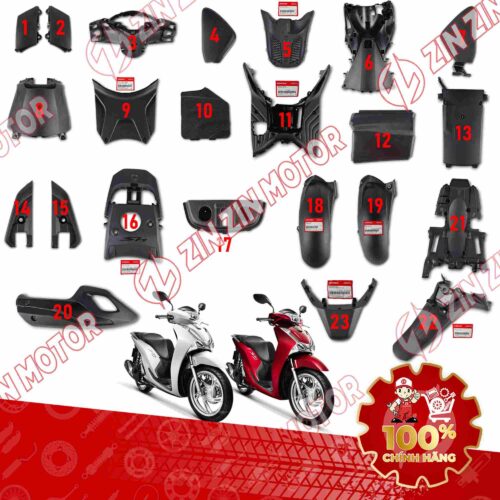 Dàn Áo Nhựa Nhám SH 125/150i 2017 2018 2019 Chính Hãng