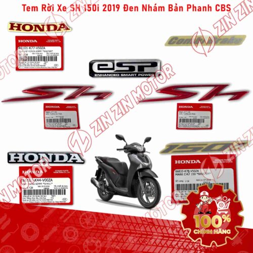 Alternative view of BỘ TEM SH 125/150i 2017 2018 2019 CHÍNH HÃNG