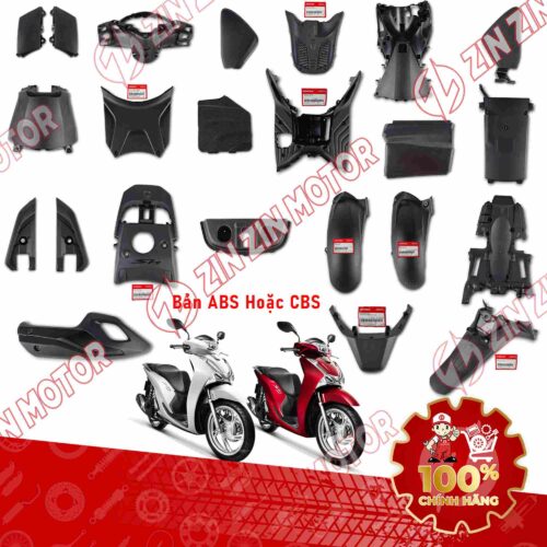 BỘ DÀN ÁO NHỰA NHÁM SH 125/150i 2017 2018 2019 (PHIÊN BẢN PHANH ABS, CBS) CHÍNH HÃNG