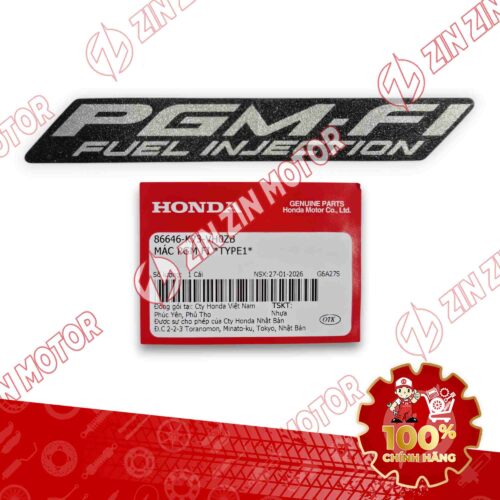 TEM PGM-FI FUTURE LED 125 2026 MÀU XE XÁM ĐEN XANH 86646K73VH0ZB CHÍNH HÃNG