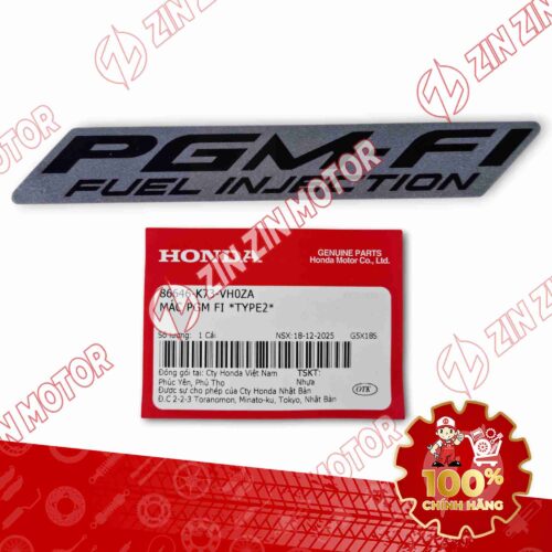 TEM PGM-FI FUTURE LED 125 2026 MÀU XE BẠC ĐEN XÁM 86646K73VH0ZA CHÍNH HÃNG