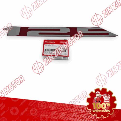 Alternative view of TEM CHỮ 125 ỐP LƯỜN GIỮA AIRBLADE (AB) 125 2025 BÊN PHẢI BẢN XÁM XI MĂNG 86647K3AV70ZA CHÍNH HÃNG