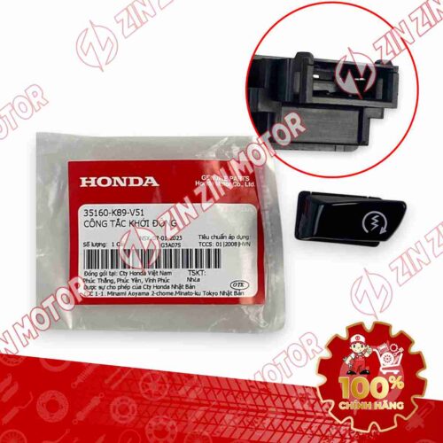 NÚT KHỞI ĐỘNG, NÚT ĐỀ WAVE ALPHA 2021 2022 2023 2024 2025 , AB 125/160 2026 35160K89V51 CHÍNH HÃNG