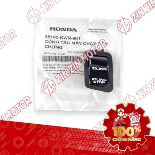 NÚT IDLING STOP, CÔNG TẮC TẮT MÁY TẠM THỜI SH 125/150 2017-2019 , LEAD 125 2017-2021 , VISION (K44) 2015-2020 35190KWN901 CHÍNH HÃNG